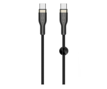 Kabel FIXED Pleciony Kabel USB-C/USB-C 0,5m 100W czarny FIXDB-CC05-BK